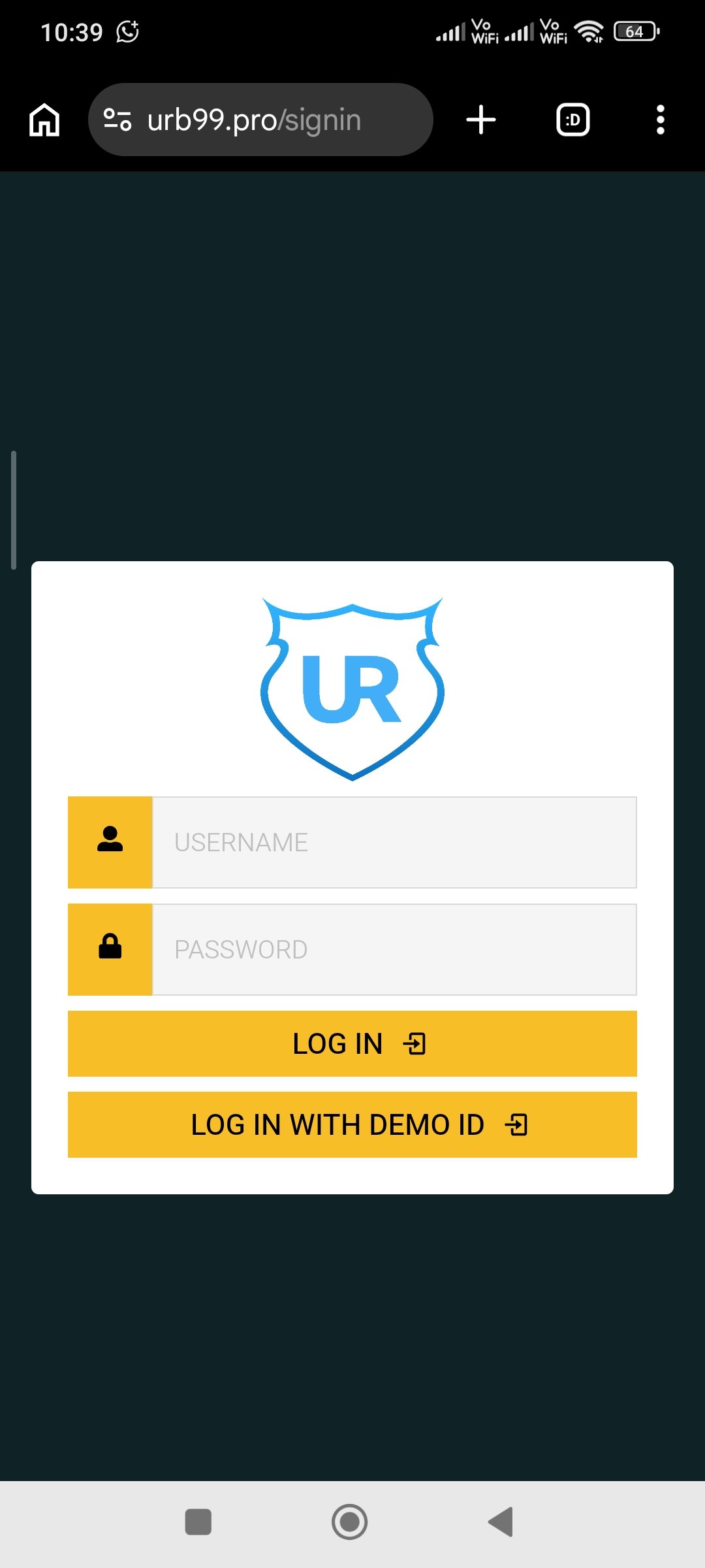 urbet99.in screenshot